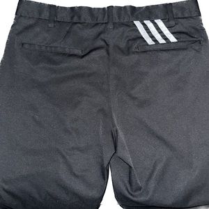 Men’s Adidas 32x30 Black 3-Stripe Golf Pants PUC